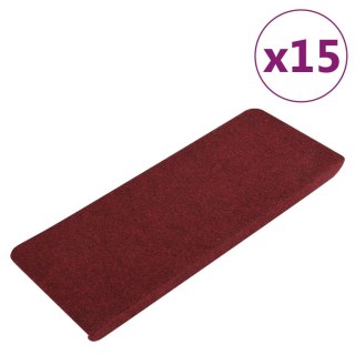 VidaXL Samoprzylepne nakładki na schody, 15 szt., 65x24,5x3,5 cm