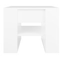  Stolik kawowy, biały, 55,5x55x45 cm, materiał drewnopochodny Lumarko!