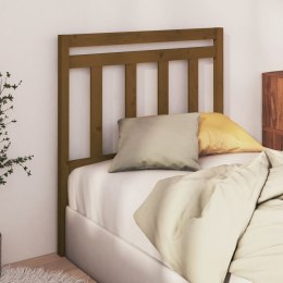  Wezgłowie łóżka, brązowe, 106x4x100 cm, lite drewno sosnowe Lumarko!