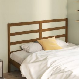  Wezgłowie łóżka, brązowe, 146x4x100 cm, lite drewno sosnowe Lumarko!