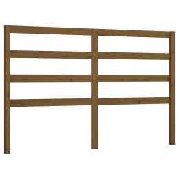  Wezgłowie łóżka, brązowe, 156x4x100 cm, lite drewno sosnowe Lumarko!