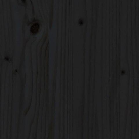 Wezgłowie łóżka, czarne, 106x4x100 cm, lite drewno sosnowe Lumarko!
