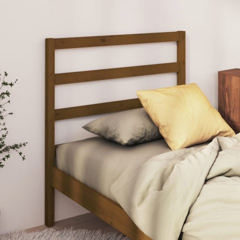  Wezgłowie łóżka, miodowy brąz, 81x4x100 cm, lite drewno sosnowe Lumarko!