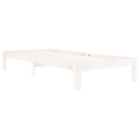  Rama łóżka, biała, lite drewno sosnowe, 90 x 200 cm Lumarko!