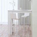  Stolik barowy, biały, 102x45x103,5 cm, materiał drewnopochodny Lumarko!