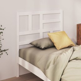  Wezgłowie łóżka, białe, 96x4x104 cm, lite drewno sosnowe Lumarko!