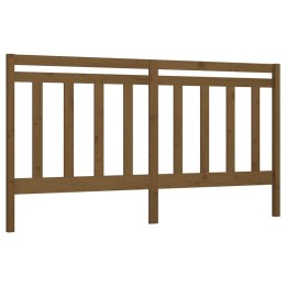  Wezgłowie łóżka, brązowe, 186x4x100 cm, lite drewno sosnowe Lumarko!