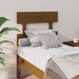  Wezgłowie łóżka, miodowy brąz, 78,5x3x81cm, lite drewno sosnowe Lumarko!