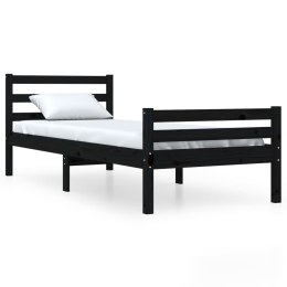  Rama łóżka, czarna, lite drewno, 90 x 200 cm Lumarko!