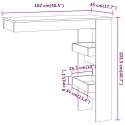  Stolik barowy, czarny, 102x45x103,5 cm, materiał drewnopochodny Lumarko!