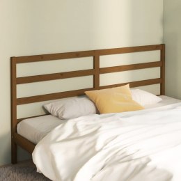  Wezgłowie łóżka, brązowe, 186x4x100 cm, lite drewno sosnowe Lumarko!