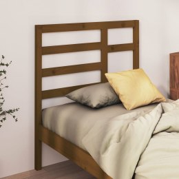  Wezgłowie łóżka, brązowe, 96x4x104 cm, lite drewno sosnowe Lumarko!