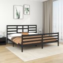  Rama łóżka, czarna, lite drewno, 200 x 200 cm Lumarko!