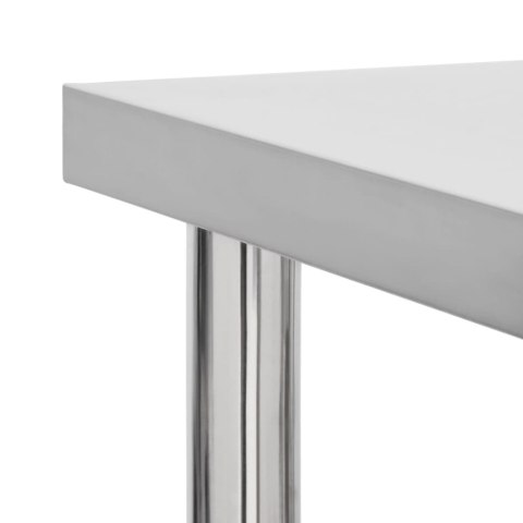  Kuchenny stół roboczy na kółkach, 60x60x85 cm, stal nierdzewna Lumarko!