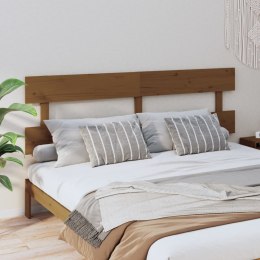  Wezgłowie łóżka, brązowe, 204x3x81 cm, lite drewno sosnowe Lumarko!