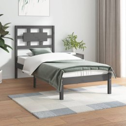  Rama łóżka, szara, lite drewno sosnowe, 100 x 200 cm Lumarko!