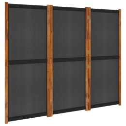  Parawan 3-panelowy, czarny, 210 x 180 cm Lumarko!