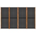  Parawan 4-panelowy, czarny, 280 x 180 cm Lumarko!