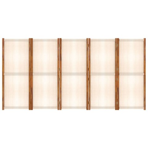  Parawan 5-panelowy, kremowy, 350 x 180 cm Lumarko!