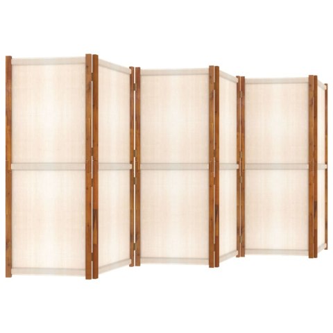  Parawan 6-panelowy, kremowy, 420 x 180 cm Lumarko!