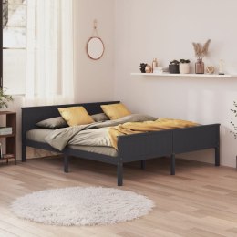  Rama łóżka, szara, lite drewno sosnowe, 180 x 200 cm Lumarko!