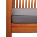  2-osobowa ławka ogrodowa z poduszką, 120 cm, drewno akacjowe Lumarko!