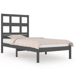  Rama łóżka, szara, lite drewno sosnowe, 90 x 200 cm Lumarko!