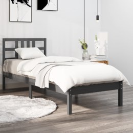  Rama łóżka, szara, lite drewno, 100 x 200 cm Lumarko!