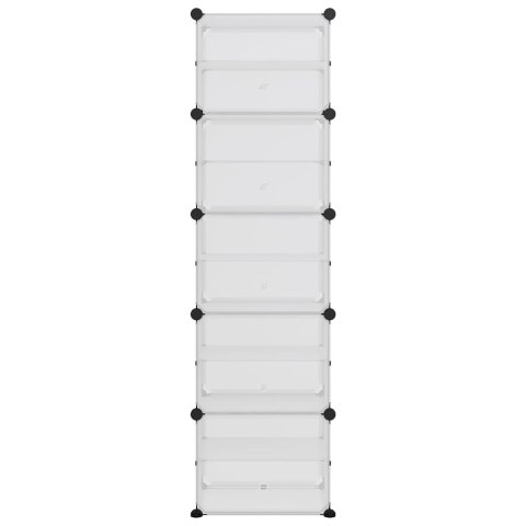  Stojak na buty, przezroczysty, 44x31,5x153,5 cm, PP Lumarko!