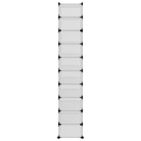  Stojak na buty, przezroczysty, 44x32x174 cm, PP Lumarko!