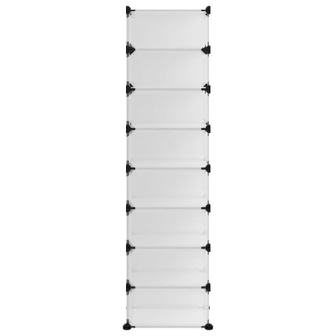  Stojak na buty, przezroczysty, 93x36,5x140 cm, PP Lumarko!