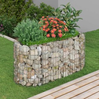  Podwyższona donica gabionowa, galwanizowane żelazo 120x50x50 cm Lumarko!