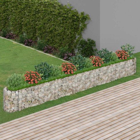  Podwyższona donica gabionowa, galwanizowane żelazo 470x50x50 cm Lumarko!