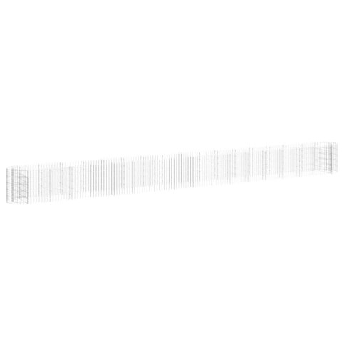  Podwyższona donica gabionowa, galwanizowane żelazo 610x50x50 cm Lumarko!