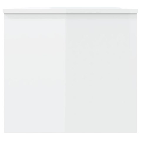  Stolik kawowy, biały o wysokim połysku, 102x50,5x46,5 cm Lumarko!