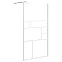  Ścianka prysznicowa, 100x195 cm, szkło ESG, biała Lumarko!
