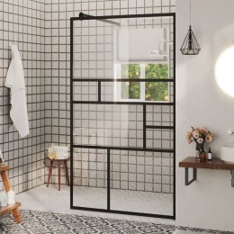  Ścianka prysznicowa, przezroczyste szkło ESG, 90x195 cm, czarna Lumarko!