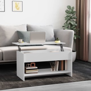  Stolik kawowy, biały, 102x50x52,5 cm, materiał drewnopochodny Lumarko!