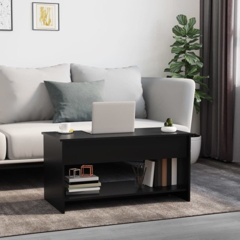  Stolik kawowy, czarny, 102x50x52,5 cm, materiał drewnopochodny Lumarko!