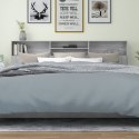  Wezgłowie łóżka z półkami, szary dąb sonoma, 220x19x103,5 cm Lumarko!