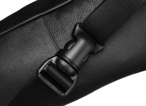 Skórzana saszetka na biodra z kieszeniami — Peterson!