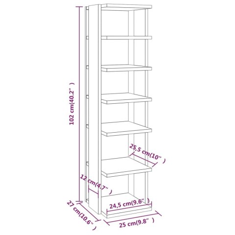  Stojaki na buty, 2 szt., szary dąb sonoma, 25x27x102 cm Lumarko!