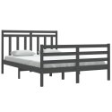 Rama łóżka, szara, lite drewno, 140x200 cm Lumarko!