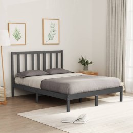  Rama łóżka, szara, lite drewno, 120x200 cm Lumarko!