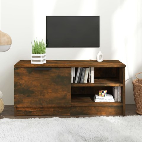  Szafka pod telewizor, przydymiony dąb, 80x35x36,5 cm Lumarko!