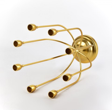 CEDRIC GOLD Świecznik 27x11,5h32cm 8 ramienny Lumarko!