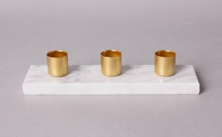  Świecznik 20x6,5xh4cm 3 Świece Lumarko!