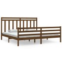 Rama łóżka, miodowy brąz, lite drewno, 200 x 200 cm Lumarko!