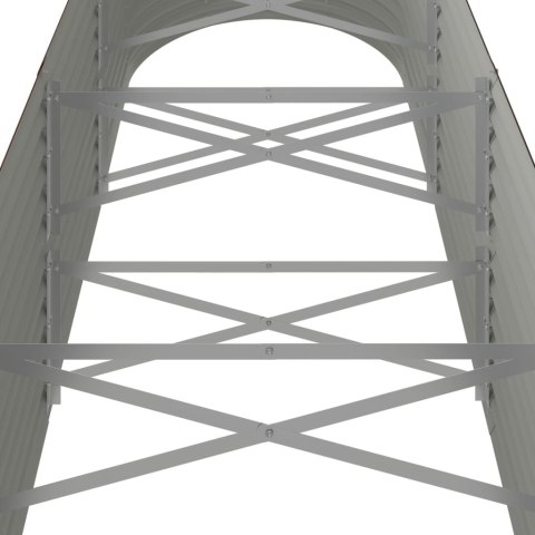  Donica ogrodowa z malowanej proszkowo stali, 296x80x68 cm, brąz Lumarko!