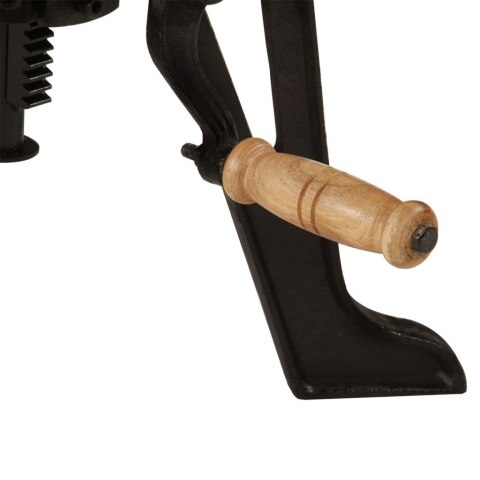  Stolik boczny, 60x(42-62) cm, lite drewno akacji i żeliwo Lumarko!